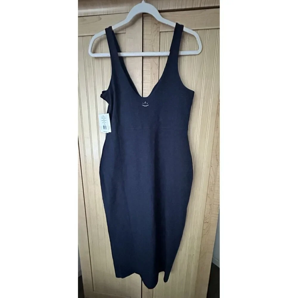 Beyond Yoga Womens Activewear Sleeveless V-Neck Tank Dress Navy Blue Size M $122 - Picture 7 of 9